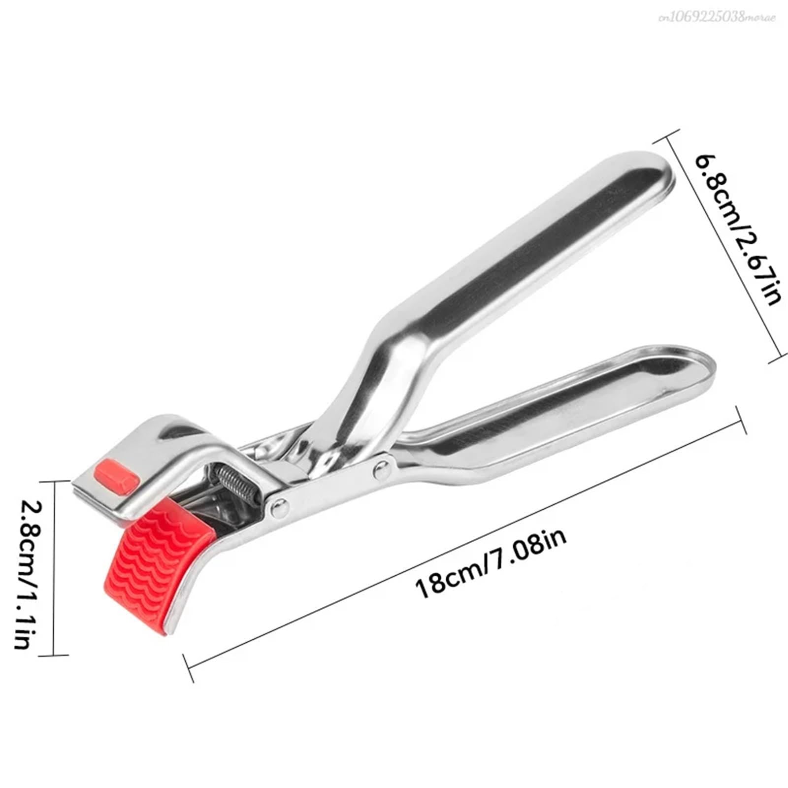 Pinza for plato caliente, pinza for tazón antiescaldaduras, mango ergonómico, soporte de abrazadera for sartenes, freidoras aire, hornos vapor, 5 uds Para Sujetar Ollas