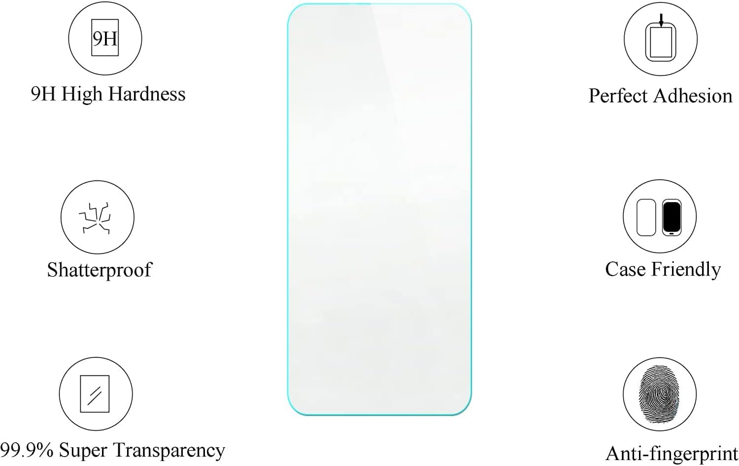Case Compatible for Kalley Black Z Phone Case Cover [with 1* Tempered Glass Screen Protector][Hard PC + Soft Silicone][Ring Support] [Luminous Effect] YGL-LHD
