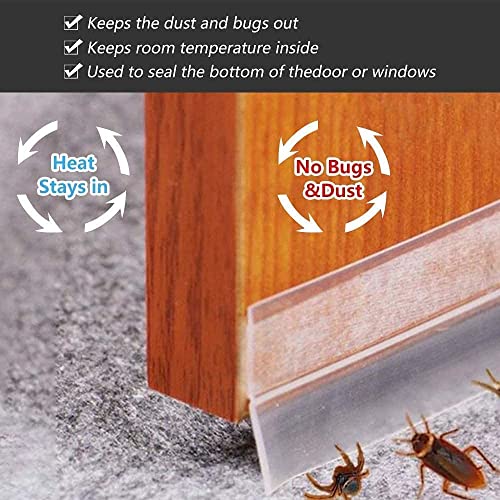 Image of Silicone Door Sealing Tape - 45 MM (3 Meter, White) | Soundproof, Windproof, Self Adhesive Sealing Sticker for Window Gaps, Insects, Bottom of Doors, Weather Stripping tape