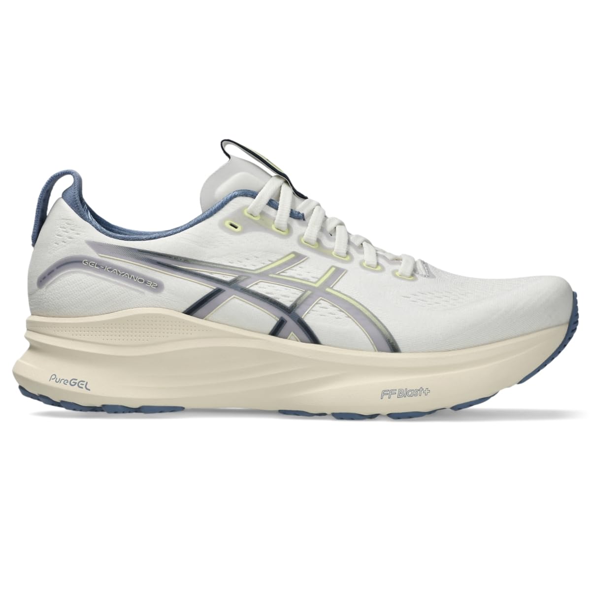 ASICS Gel-kayano® 32 mens Sneaker 44 EU Cream/Denim Blue