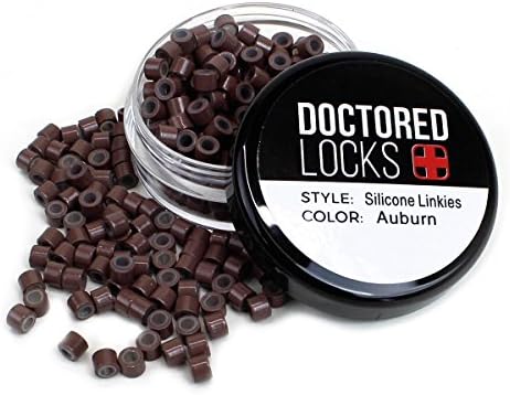 250 Count Doctored Locks Silicone Lined Linkies Microrings for Hair Extension Installation