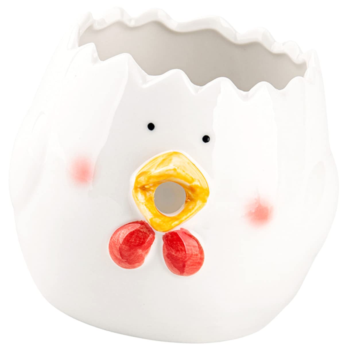 ULTECHNOVO Cute Cartoon Ceramic Egg White Separator Reusable Yolk Filter for Kitchen Baking Tool for Effortless Egg Yolk White Separation for Home Shops and Cake