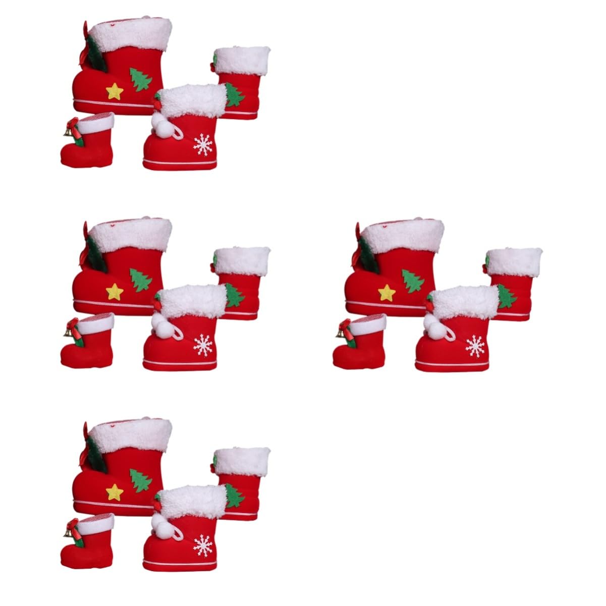Bottes de Noel sachets de friandises pour cadeaux enfants