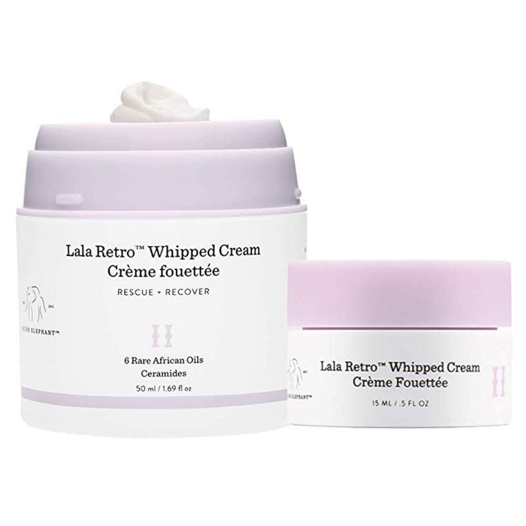 Drunk Elephant Lala Retro Whipped Cream. Replenishing Moisturizer for Skin Protection and Rejuvenati