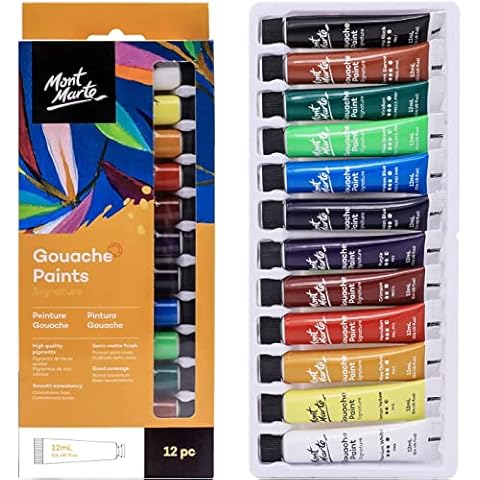 Gouache MONT MARTE 12 pièces Cover