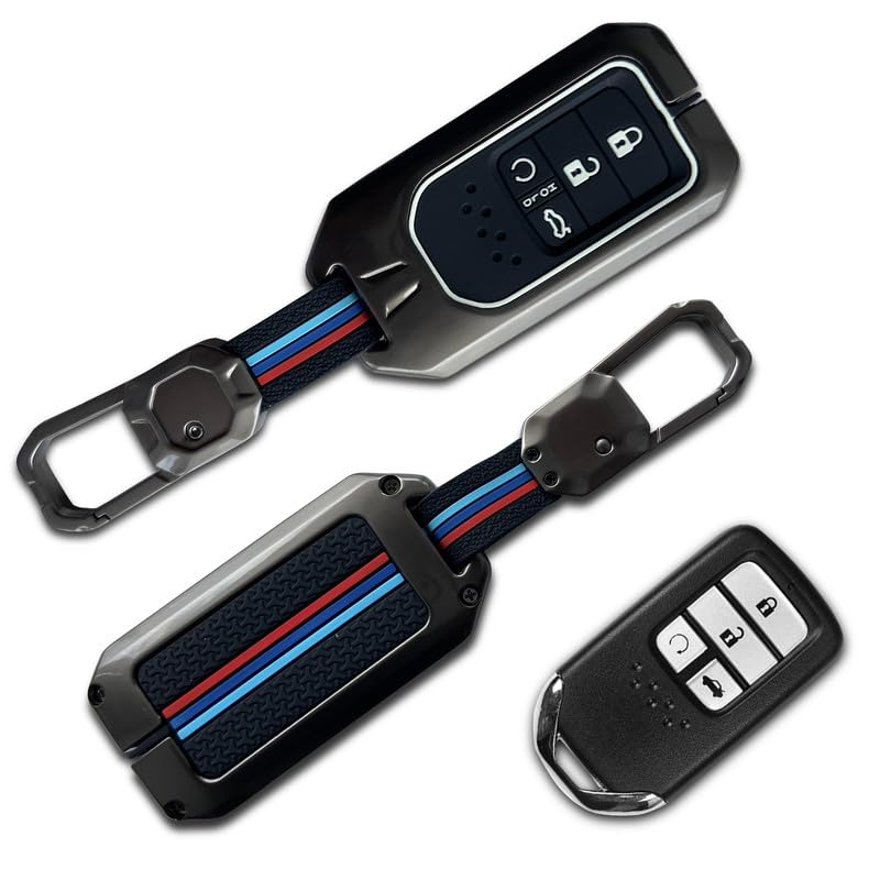 Image of NEODRIFT 'KeyShield' Car Key Cover for Suitable for Honda BRV (Shape 2, 04 Buttons) (Durable, Stylish, and 360 Protection)