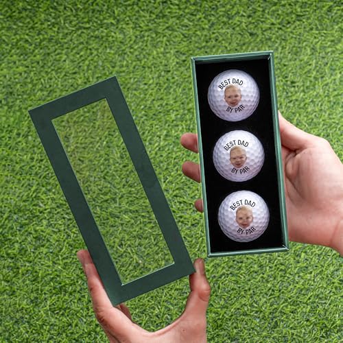 With Love From Julie Custom Golf Balls Personalized Text Funny Golfer Photo Customized for Men Boyfriend Husband Grandpa Retirement Gifts - Image 6