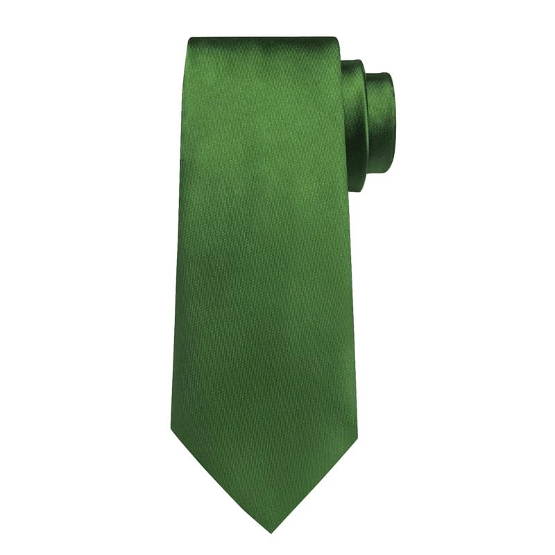Corbata clásica de seda satinada 8cm para hombre miniatura 6