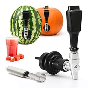 Bar Amigos Fruit Keg Tap Dispenser Kit – Ideaal voor Watermeloen Pompoen Party Drank Ananas Iced Tea Alcohol Drink…