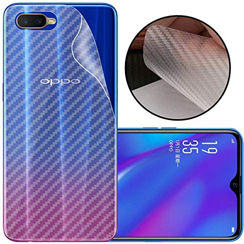 Image of Compatible with Oppo K1 Back Screen Protective Film Carbon Fiber Skin Transparent Screen Guard Sticker
