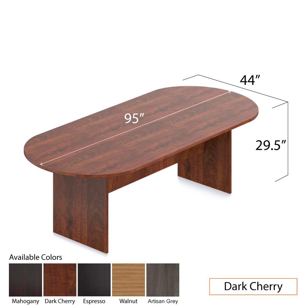 GOF 6FT 8FT 10FT Conference Table Chairs G11343B Set Dark Cherry Espresso Mahogany Walnut Artisan Grey 8ft with — view 3