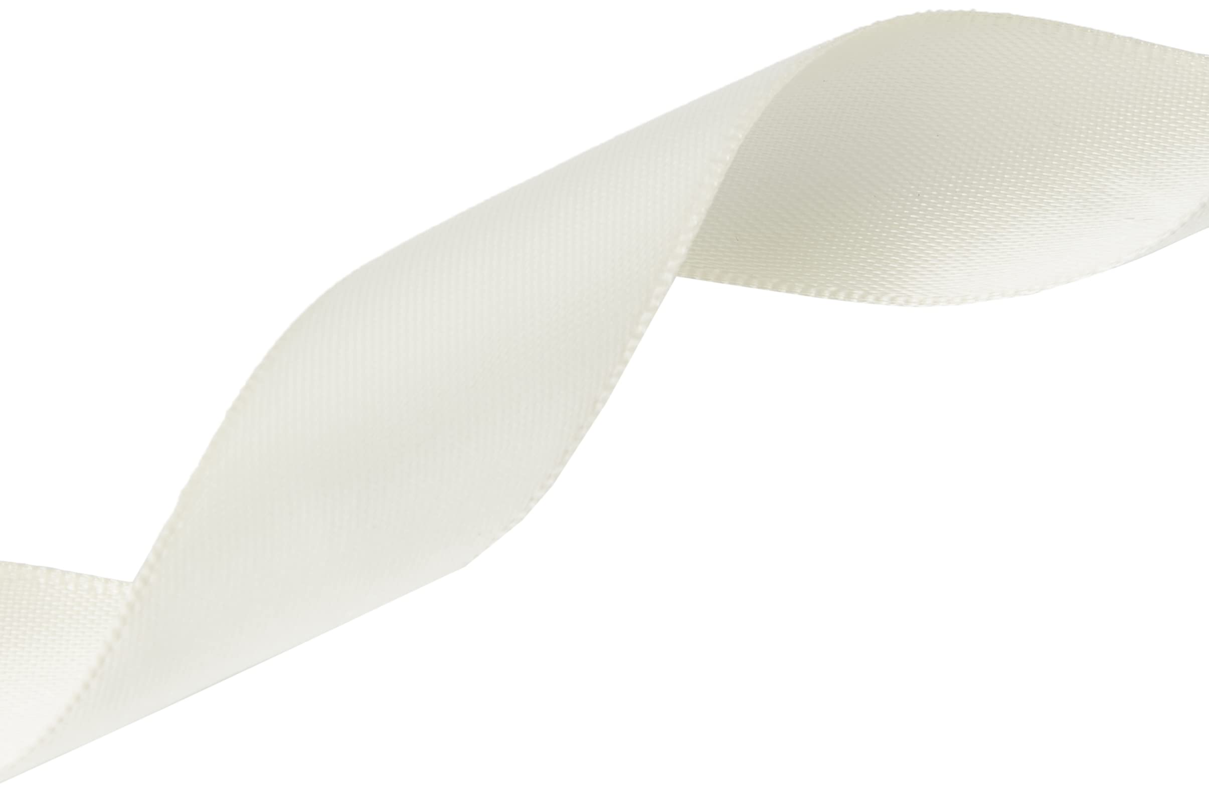 Club Green Nastro Di Raso Doppio | Avorio | 6 Mm X 25 Metri | Per Matrimoni, Feste, Palloncini E Bomboniere
