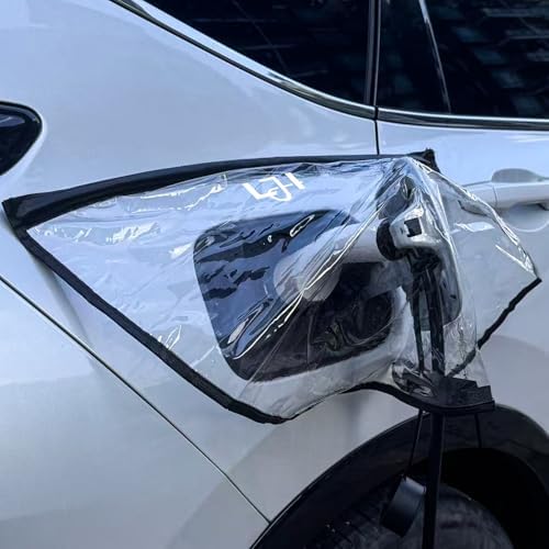 LJH EV Charger Port Cover, Waterproof Magnetic Charging Plug Protector for Outdoor All Weather, Snow Rain Protection for Steel Bodied Electric Vehicles
