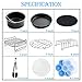 7 inch General Air Fryer Accessories Kit with Recipe Cookbook, Compatible for Ninja 4qt Philips Gowise USA Cozyna Airfryer 3.2QT - 3.5QT - 3.7QT, Also Instant Pot Accessories