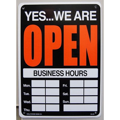Amazon | プラスチック看板 『OPEN CLOSE/オープン クローズ』 CA-20