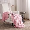 Bedsure GentleSoft Fluffy Pink Throw Blanket, Pink Decor Cozy Gifts for Teenage Girls, Soft Fuzzy Plush Thick Warm Furry Sherpa Fleece Faux Fur Throw Blanket for Couch, Cute Stuff for Women, 50x60 #1