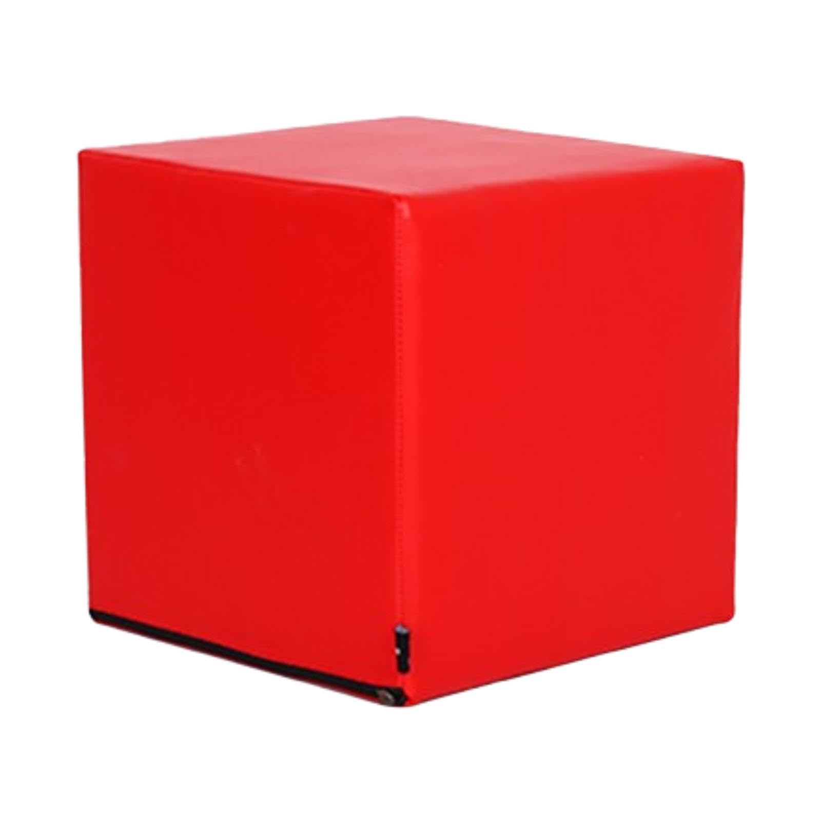SECRET DESIRE Creations Yoga Cube Stool Sofa Bench Footstool Block for Workout Office Dressing Table Red-picture-50