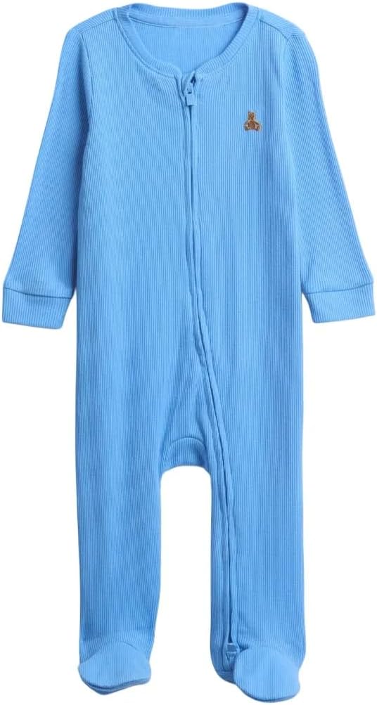 GAP Unisex Baby Two Way Zip Footed One-piece Outfit