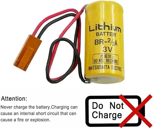 Miniatura 5 de XIAOXX (50 unidades) 1600mAh 3V Br-23a Batería de litio para FANUC A98L-0031-0006 PLC Litio industrial con enchufe marrón