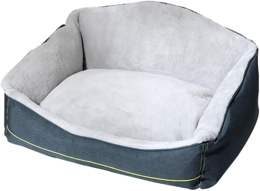 Dog Bed Kennel Autumn and Winter Soft Warm Large Dog Detachable Washable Dog Mattress Sofa Pet Supplies Pet Bed (Color : One Color, Size : 75cm*60cm*39cm) (One Color 90cm*70cm*41cm)