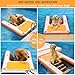 VOFiTNY Dog Pool Ramp, Safe Pool Ramp for Dogs Up to 200lbs, 2025 New Dog Boat Ramps with Non-Slip EVA Pad&Weighten Ladder, Puppy Steps for Pool/Boat/Dock/Sea, Orange Doggie Dock with Hand Pump