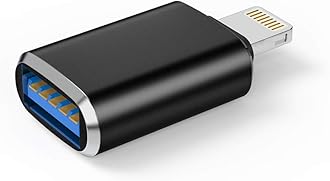 Lightning Male to USB3.0 Female Adapter OTG Cable for iPhone 12 11 Xr X XS 8 7 Plus Max Compatible with iPad Air Pro Mini,Support Camera Card Reader Mouse Keyboard Hubs Piano Converter Connect U Disk