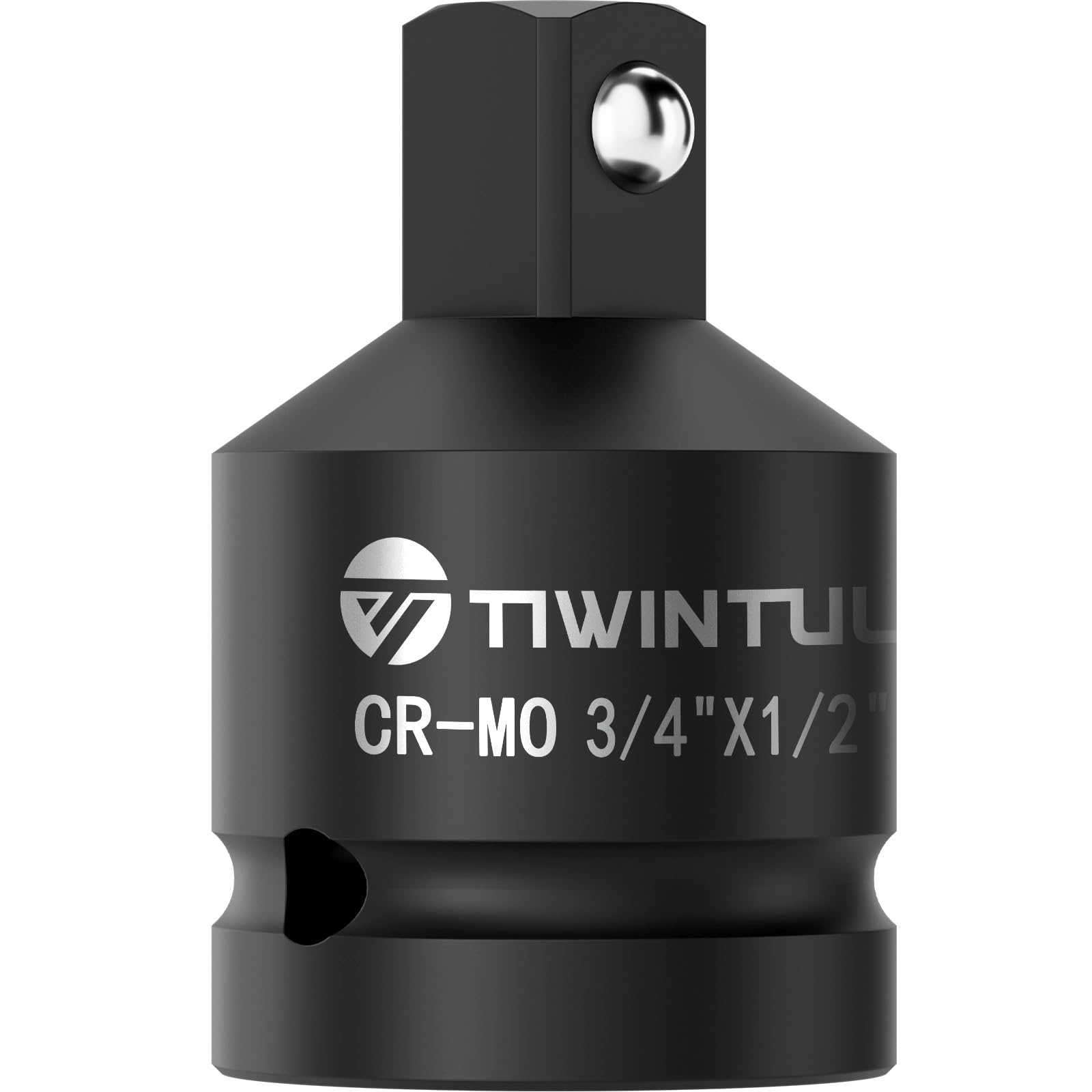 TIWINTUL Adapter 3/4 Zoll auf 1/2 Zoll, CR-MO, Reduzierung 3/4 auf 1/2 für Schlagschrauber Nüsse 1/2 Zoll, 6-Punkt, Schwarz Phosphatiert, Für Werkstatt, Traktor, LKW & Industrie, ANSI-Zertifiziert
