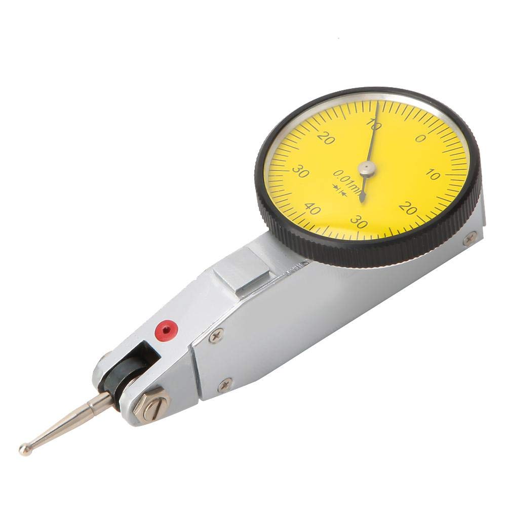Comparateur, rails magnétiques à queue d'aronde de 0 à 0,8 mm comparateur à cadran 0,01 mm outil de mesure de comparateur à cadran, indicateur à cadran de 32 mm de diamètre
