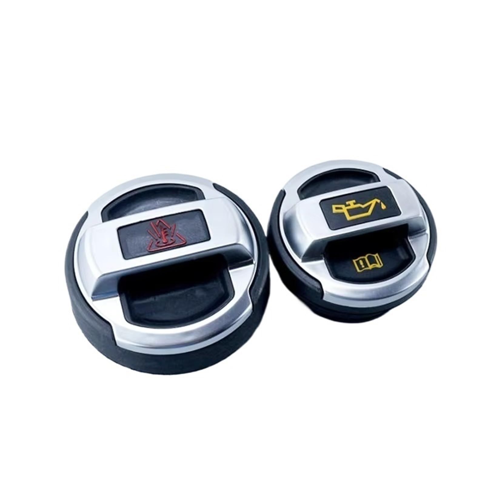 Tapón de llenado de aceite de motor Para R8 Para A4 Para A5 Para A3 Para A6 Para A7 Para Q5 Para Q3 Tapa Depósito Refrigerante Tapa Depósito Expansión Aceite Accesorios Retro(Silver)