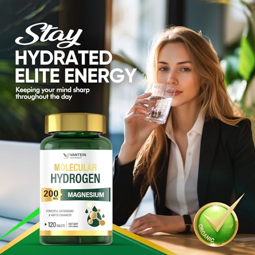Hydrogen Water Tablets with Magnesium (120 Tablets) - Supports Brain Health, Boosts Energy & Metabolism, Antioxidant Rich, Molecular Hydrogen (H2) Supplement for Cellular Health - Image 5