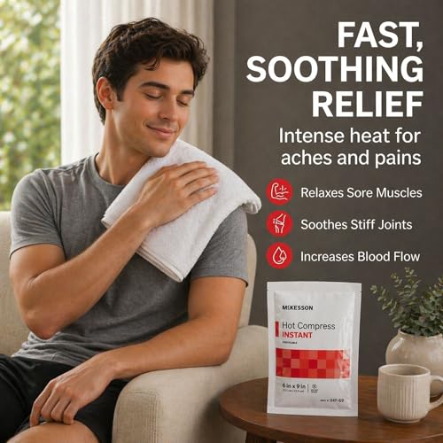 Image of McKesson Instant Hot Packs, Instant Hot Compress, 6 x 9 in | Instant Hot Pack,Sodium Acetate / Water,Disposable,6 X 9 Inch