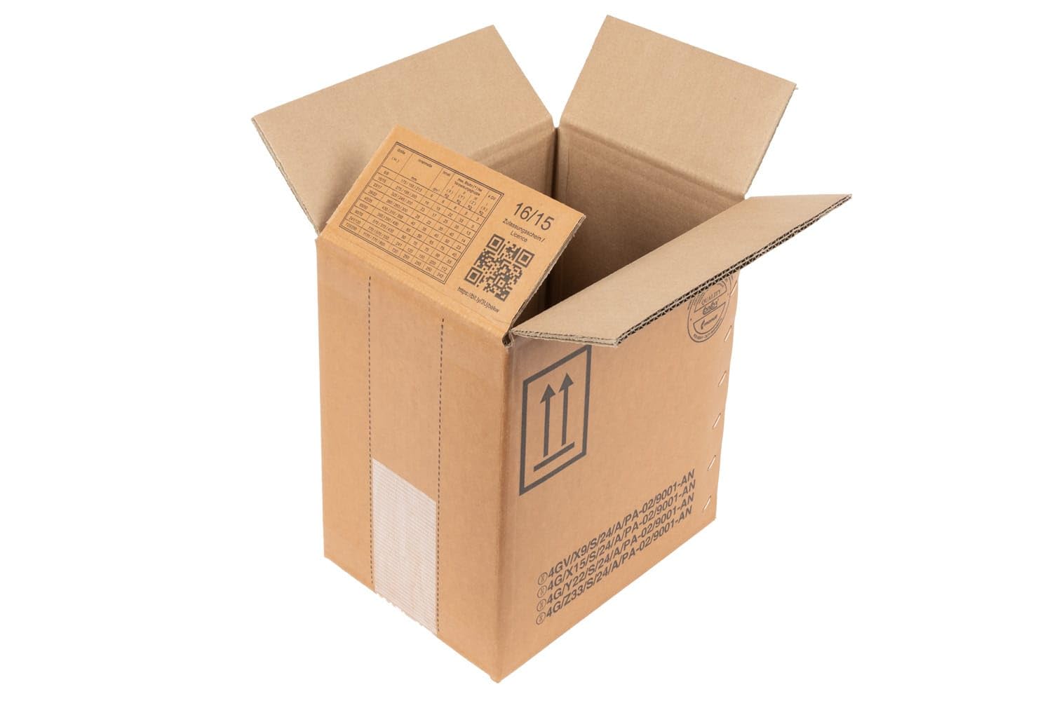 Gefahrgut-Karton 2-wellig, Abm (LxBxH): 275x195x300mm, Inhalt 16l, 100 Stück, Verpackungsheld