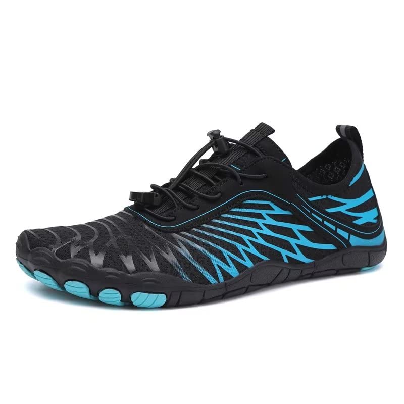 Male Female Slip On Non Slip Comfortable Lightweight Barefoot Shoes for Aqua Water Sport Driving Washing Car Beach Volleyball Boat Vacation Blue 6 Men/7.5 Women