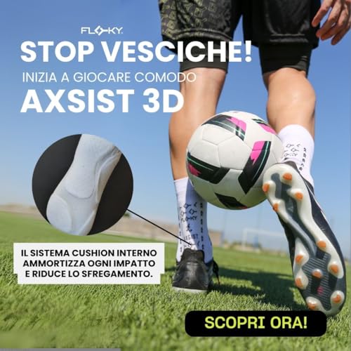 Floky - Axist 3D - Calze Biomeccanica Sportiva - Blu Navy - Taglia L/Xl - T3 - 6
