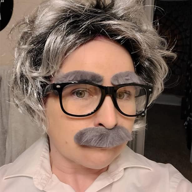 Miniatura 5 de 4E's Novelty Disfraz de anciano de 10 piezas para niños de 3 a 14 años, disfraz de 100 días de escuela para niños, accesorios de vestir, incluye