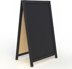 CAVALETE DUPLO DE CALCADA SOFT PRETO 100 X 060 CM