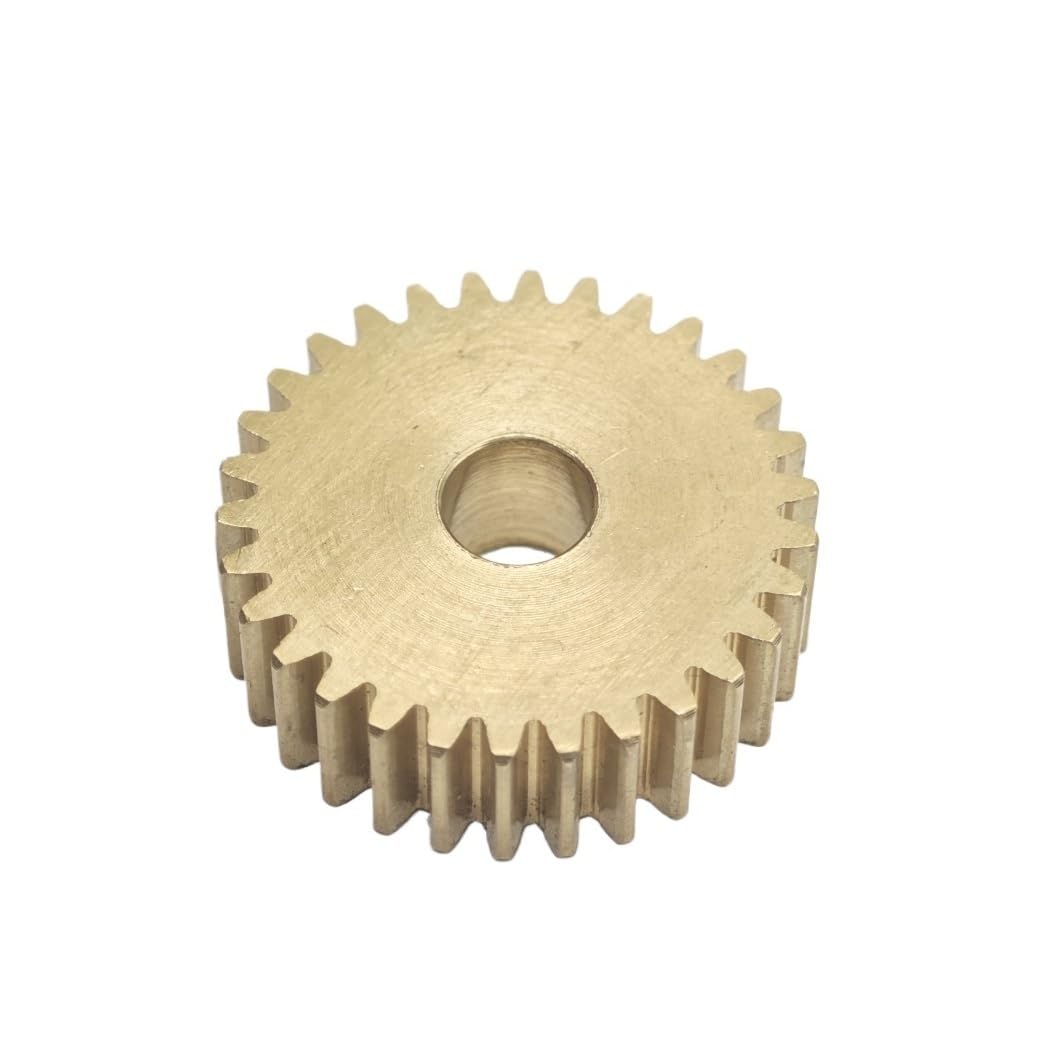 Zahnrad, Ritzel, Motorritzel, Messing, 0,6 Modul, 93 Zähne, gerade, 57 x 5 mm, flaches Stirnrad, m, zylindrische Zahnradwellen-Hardware(12.7mm bore)