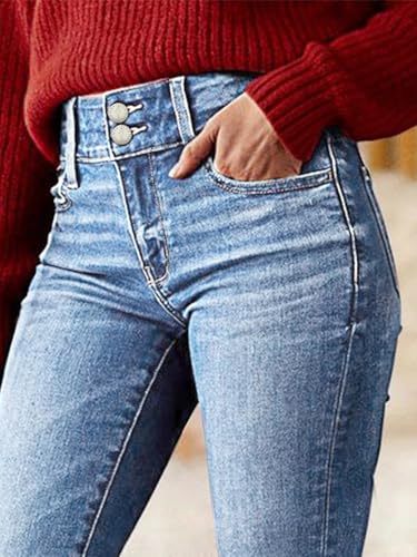 Image of Flamingals Womens High Rise Butt Lifting Curvy Skinny Jeans