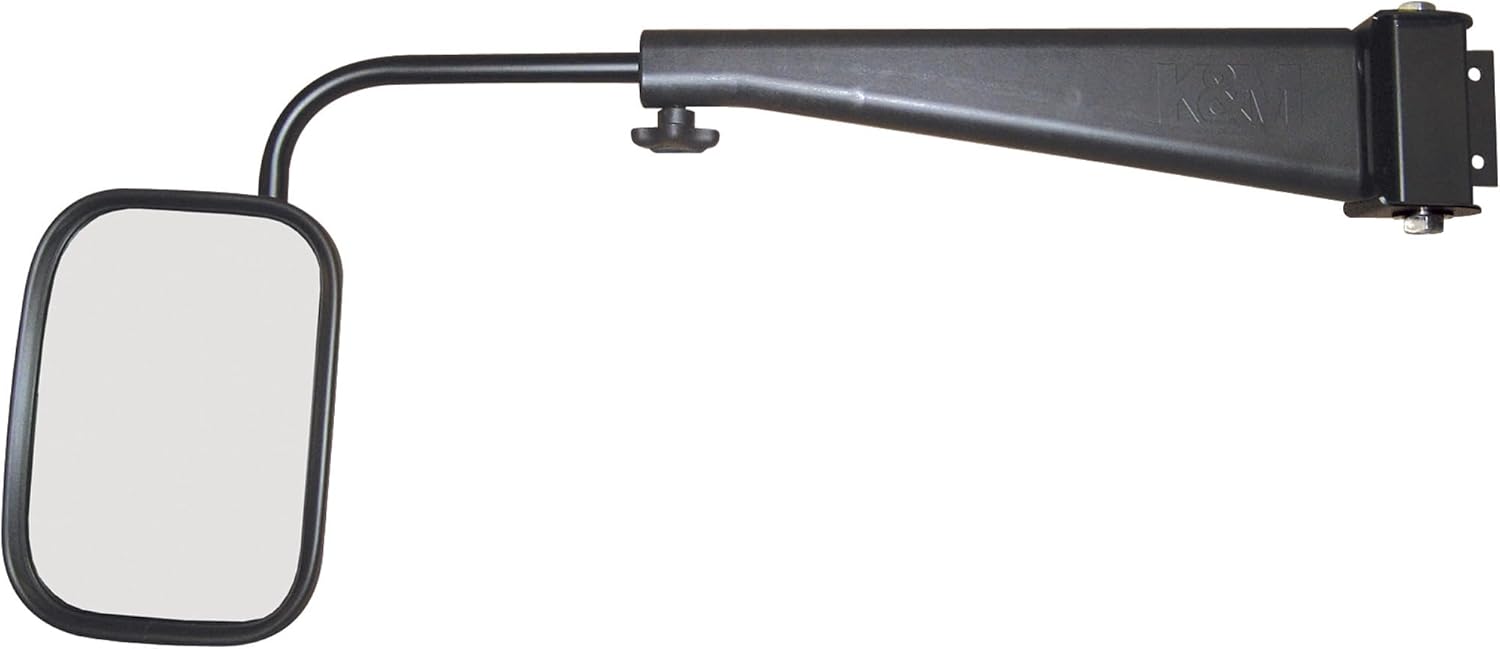 K & M Adjustable Tractor Cab Mirror - fits Case-IH Magnum Series Tractors, Left Side-Only, Model Number 3132