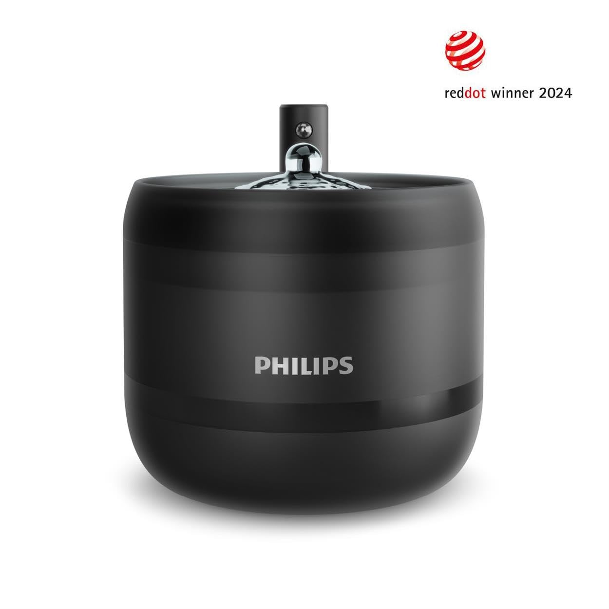 Philips Pet Series Fontana d'Acqua per Gatti Intelligente, Anti-Versamento, Monitoraggio Riempimento, Rilevazione Movimento, Silenziosa (<38dB), Filtraggio 4 Livelli, Capacità 2,2 L (PAW3210/02)