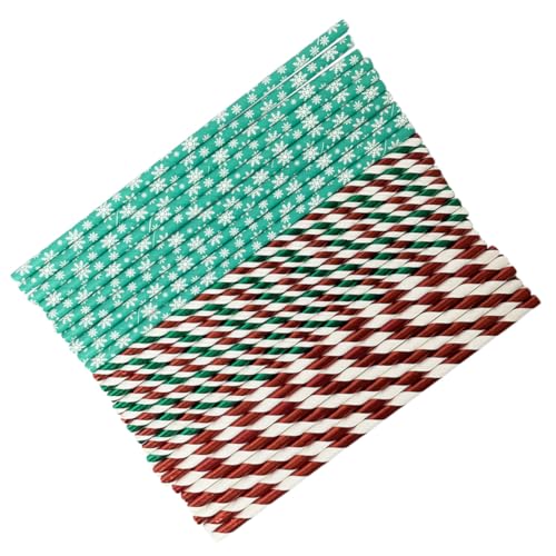 150 pcs Pitillos de Papel Desechables Navideños miniatura 1