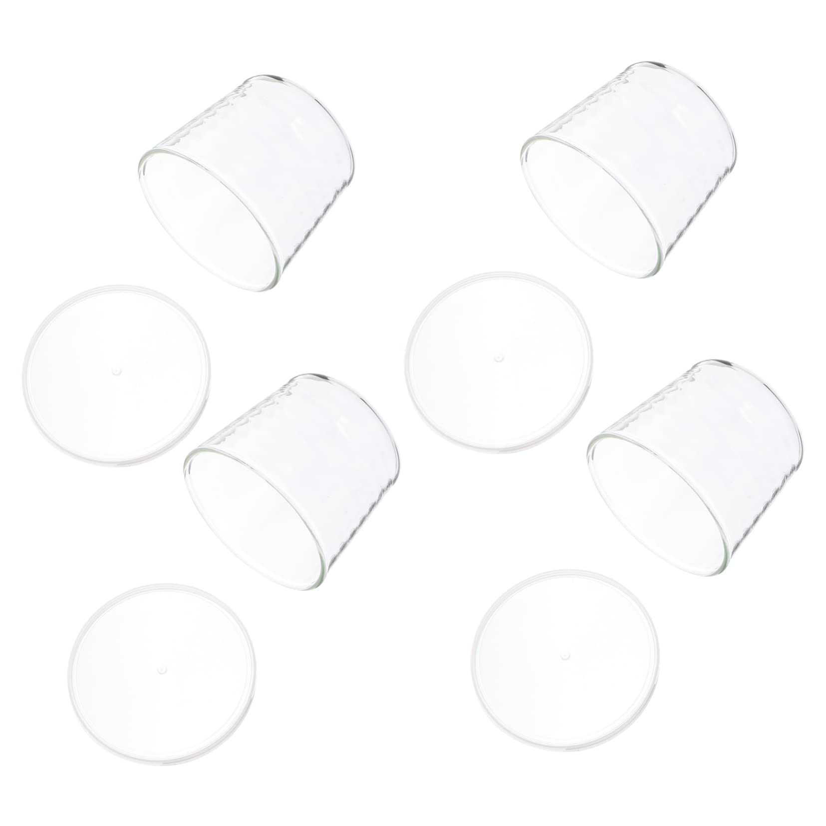 NAMOARLY 1 Set 4pcs Milk Pudding Cup Pudding Cups Drinking Cup Yogurt Cups Snack Containers Multipurpose Cup Water Cup Milk Cups Parfait Cups Snack Cups Beverage Coffee Cup Pe Transparent