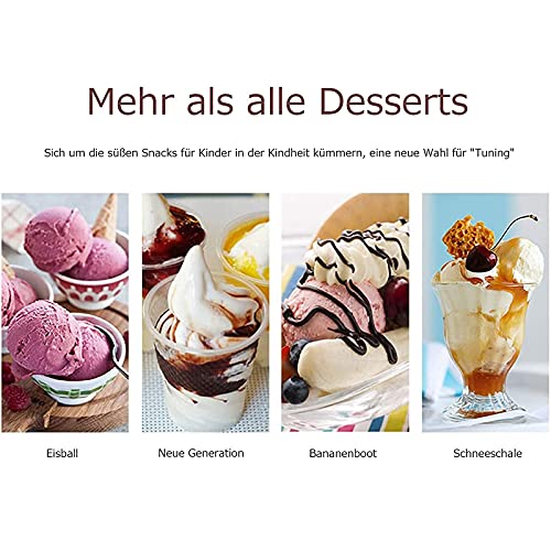 MNCYGJ Eismaschine Mit Kompressor Softeismaschine Für Zuhause Ice Cream Machine 1L Aluminiumfolie in Lebensmittelqualität Slush EIS Maschine Frozen Yogurt Maschine Eismaschine – Bild 3