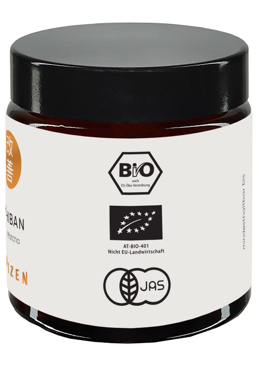 Kaizen® Ichiban Té Matcha Orgánico - Grado Ceremonial de Concurso - completamente sombreado - importado directamente de la prefectura de Kagoshima - Tarro de 30g con protección UV y contra el oxígeno