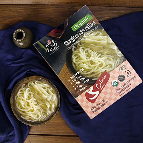 YUHO Organic Shirataki Konjac Pasta Variety 8 Pack Inside, Vegan, Low Calorie Food, Gluten Free, Fat Free, Keto Friendly, Zero Carbs, Healthy Diet Pasta 53.61 Oz, 4 Noodles, 4 Fettuccine - Thumbnail 7