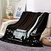 QHWLKJ Coperta e plaid in peluche Castello di notte con stampa 3D calda adatta alla flanella da viaggio per divano letto 70 x 100 cm