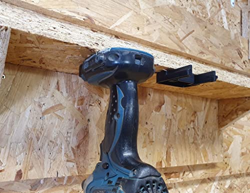 StealthMounts Black Tool Holders Compatible with Makita 18V LXT - 4 Pack Wall & Bench Mounts for Power Tools - Image 4