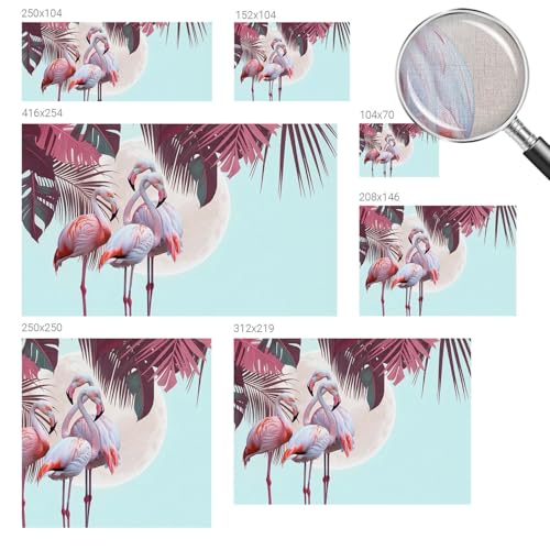 Décoration murale oiseaux exotiques Tulup adhésive de haute qualité