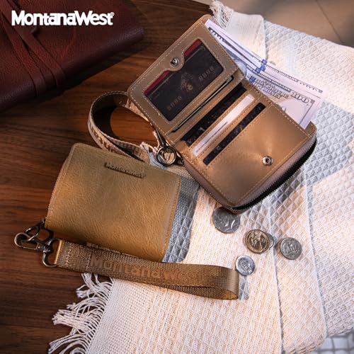 Image of Montana West Small Wallet for Women Female Ladies with a Detachable Wristlet Women's Wallet with Rfid Blocking Lining Minimalist Lightweight & Easy to Carry
