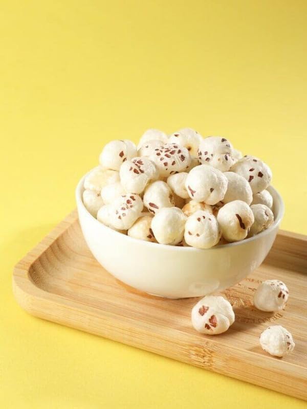 Image of SWADISH Phool Makhana 900G | Medium Size Phool Makhana | Raw Foxnut | Fox Nuts /Lotus Seeds | Puffed Snacks | Rich in Calcium & Fiber